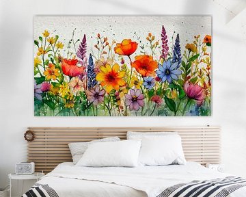 Het is zomer! Wilde kleurrijke bloemen in de berm van Studio Pieternel