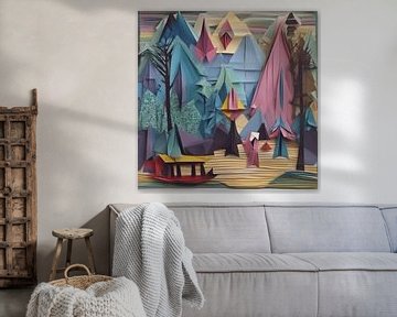Een kamer met levendige kleuren van Samir Becic