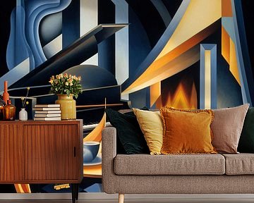 Minimalistisches Esszimmer mit Fenster von Art & Soul Creations