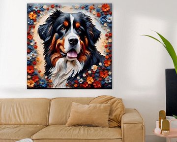 Berner Sennenhond Kunst 2| Origineel door Johanna's Art van Johannas Art Creations