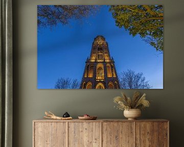 Domturm Utrecht vom Domplein am Abend - 3 von Tux Photography