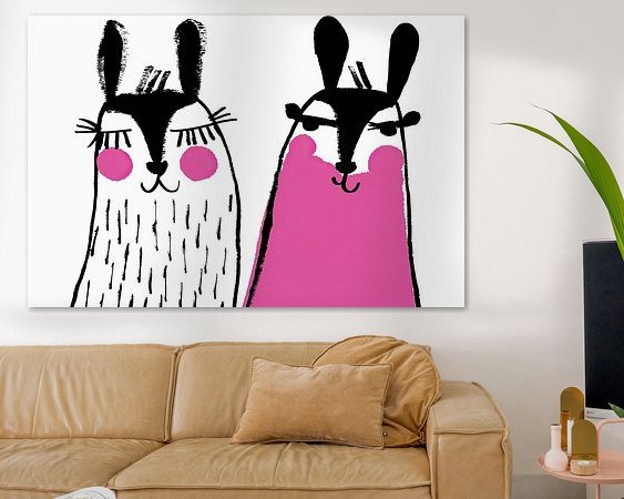 Example of the artwork in a room