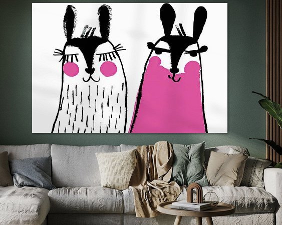 Example of the artwork in a room