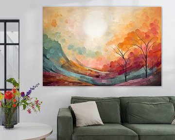 Abstract landschap van Bert Nijholt