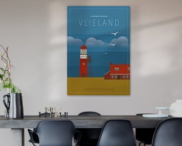 Vuurtoren van Vlieland op het vuurboetsduin