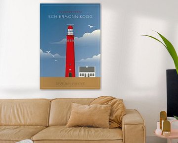 Vuurtoren van Schiermonnikoog van Studio Eke van Mansvelt