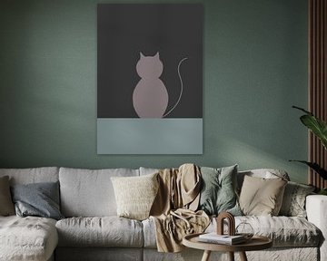 Kat in de nacht van Stinis illustraties