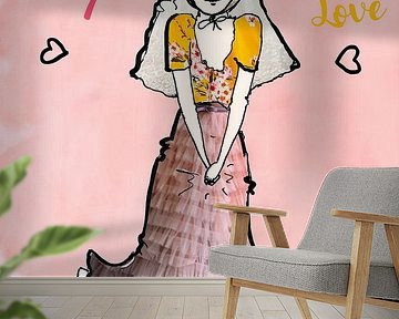 Verliebtes Mädchen Zeeland Kostüm