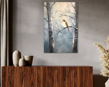 Winter resting place for a solitary bird by Art & Soul Creations