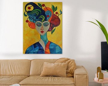 Vrouw abstract van Imagine