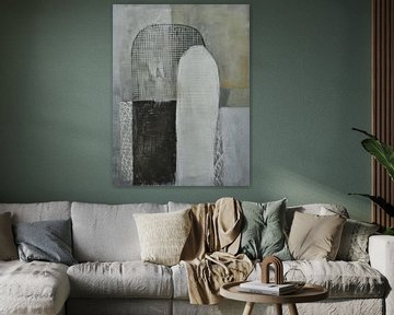 Modern abstract in Japandi stijl van Japandi Art Studio