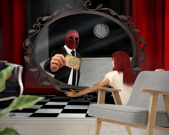 Example of the artwork in a room