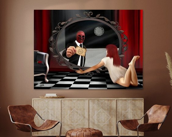 Example of the artwork in a room