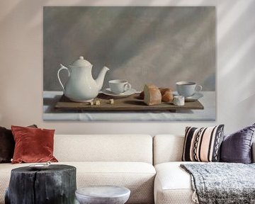 Theetafel | Gentle Morning Tea Moment van Kunst Kriebels