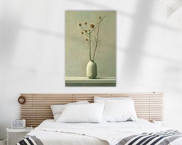 Gentle Red Green Silence van Kunst Kriebels