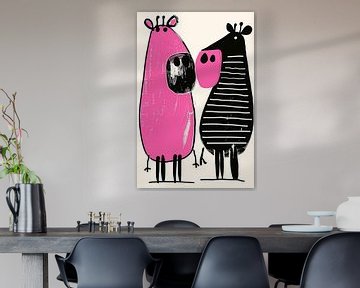 Playtime in Pink and Black van Modern Collection