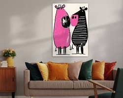 Example of the artwork in a room