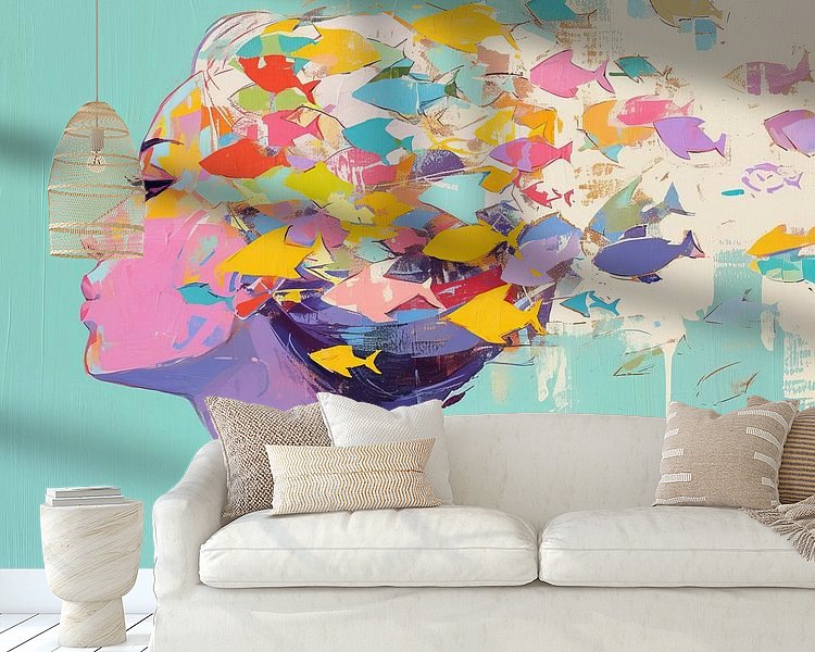 Example of the artwork in a room