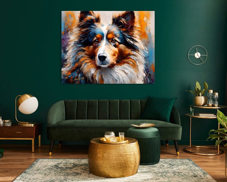 Example of the artwork in a room