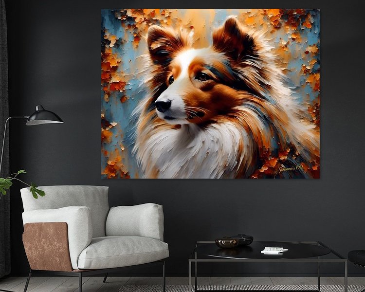 Example of the artwork in a room