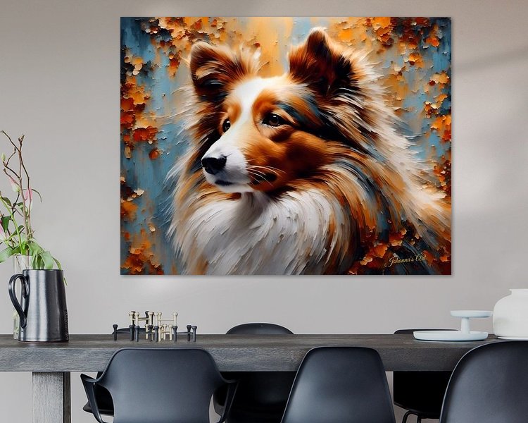 Example of the artwork in a room