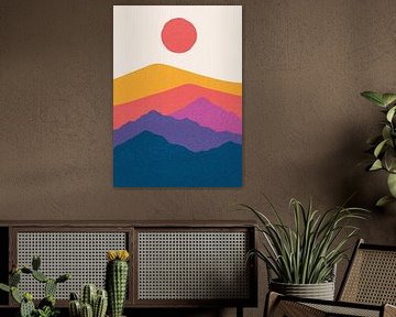 Soleil rose sur Humane