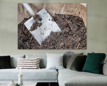 Schep met compost
