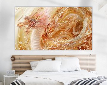 Japanese dragon illustration by Egon Zitter