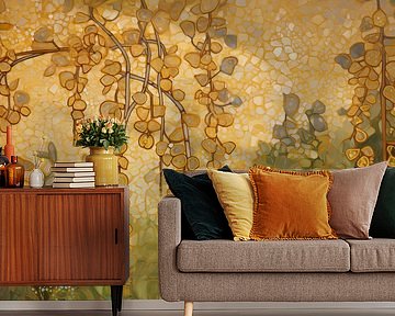 Hängende goldene Blumen von Whale & Sons