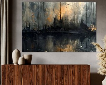 Black Painting | Black Painting | Oblong Painting by AiArtLand
