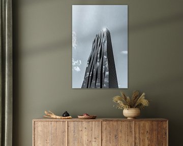 DC toren 1 in Wenen - monochroom van Werner Dieterich