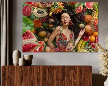 Japans portret met fruit van Egon Zitter