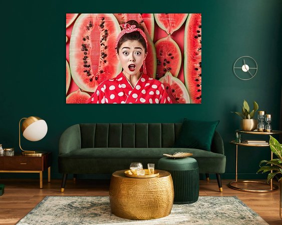 Example of the artwork in a room