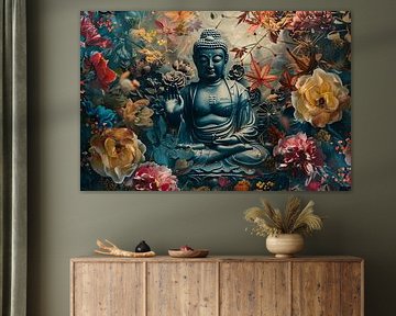 Mediterende Boeddha in Lotus