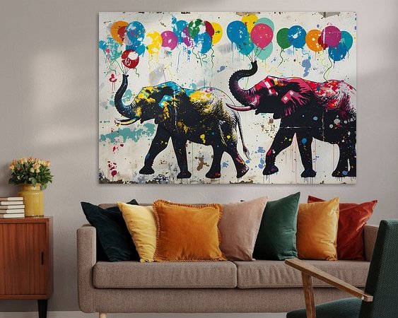 Example of the artwork in a room