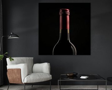 Rode wijn fles close-up van TheXclusive Art