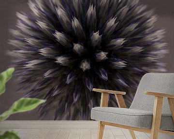 Portrait of a Ball Thistle (Echinops) by Marjolijn van den Berg