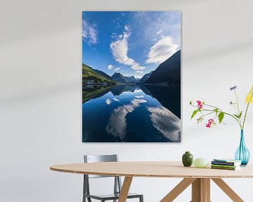 View of the Fjærlandfsjord in Norway by Rico Ködder
