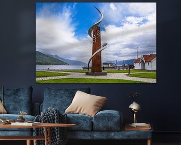 Sculpture in Balestrand on the Sognefjord in Norway by Rico Ködder