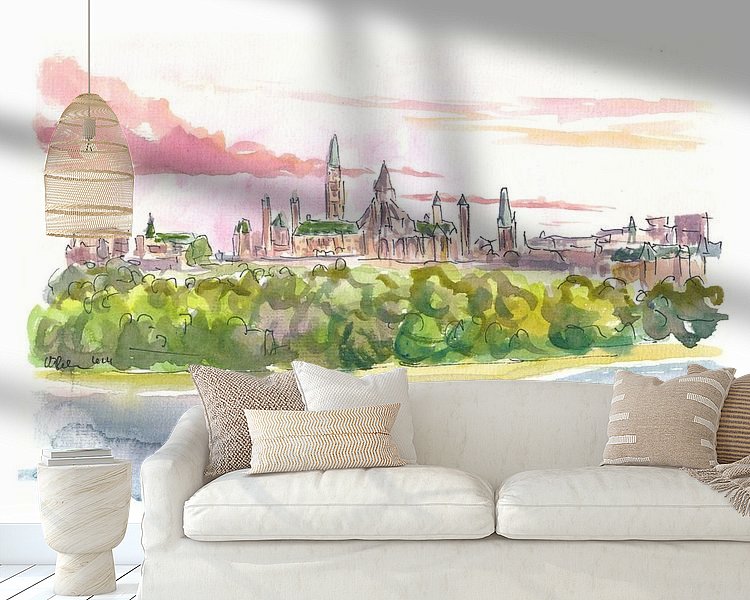 Example of the artwork in a room