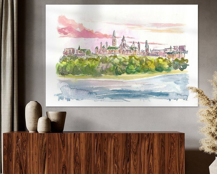 Example of the artwork in a room