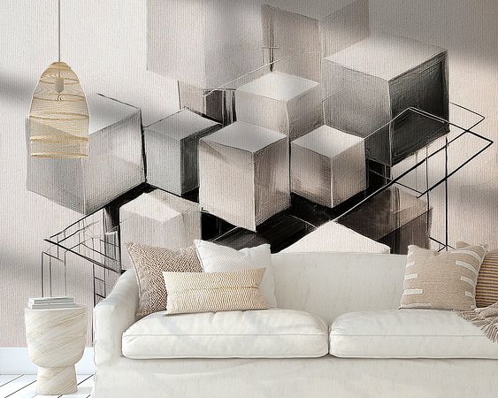 Example of the artwork in a room