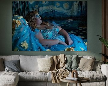 Portrait starry night by Egon Zitter