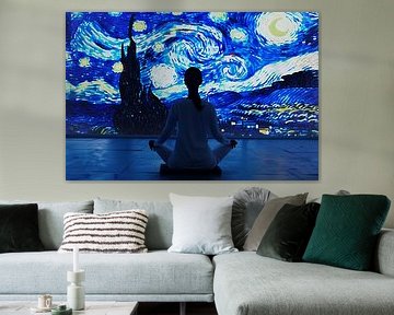 Portrait starry night by Egon Zitter