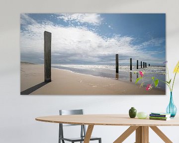 North Sea beach near Noordwijkerhout by Peter Bartelings