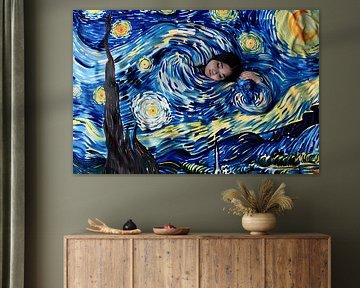 Portret met Van Gogh invloed