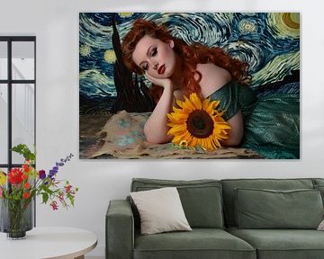 Portret met Van Gogh invloed