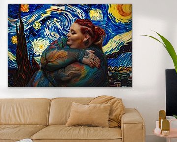 Portret met Van Gogh invloed