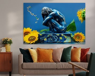Portrait with van Gogh influence