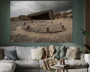 Old German bunker on the island Terschelling in the Netherlands by Tonko Oosterink